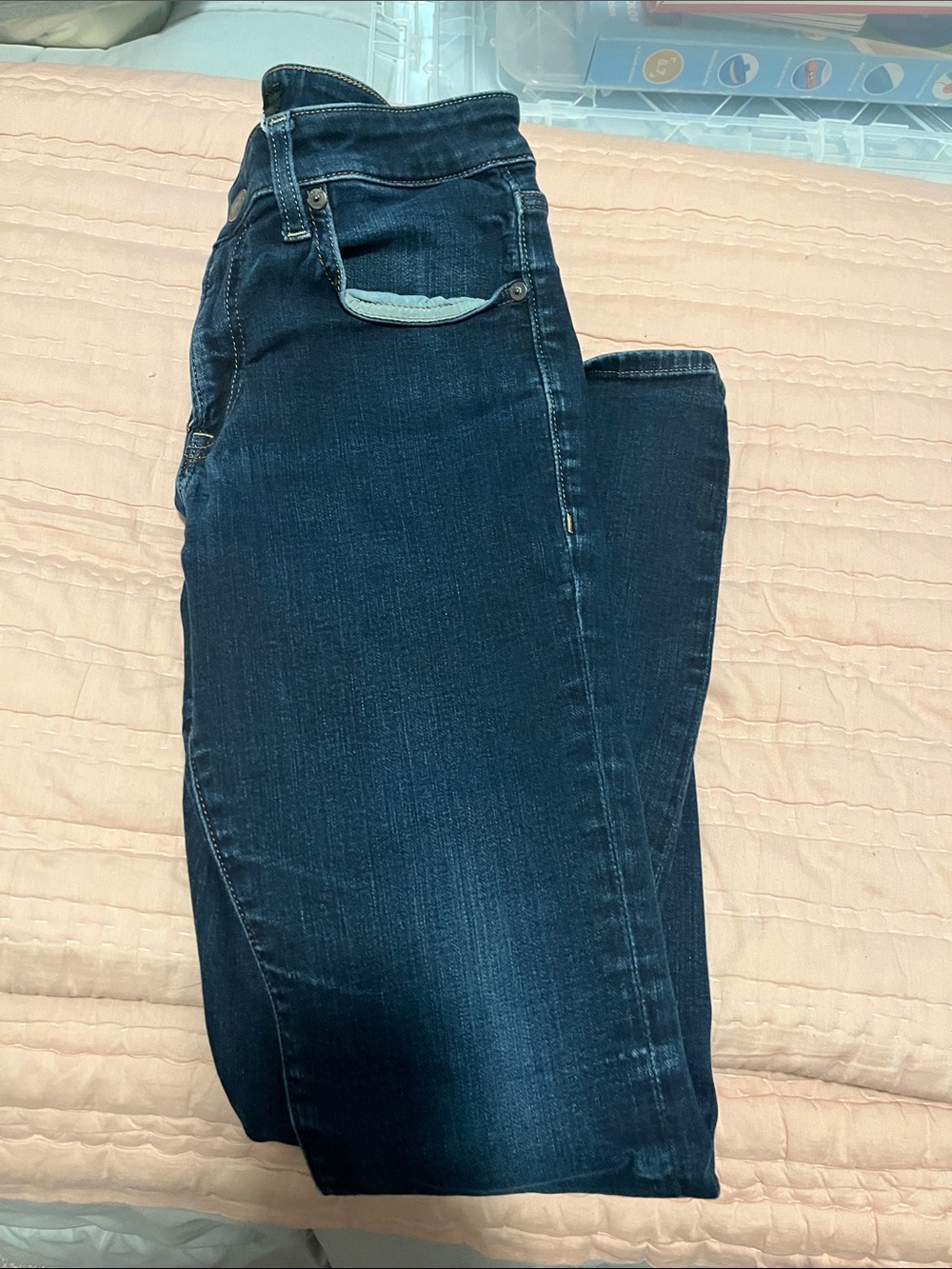 Express Men’s Dark Blue Skinny Jeans